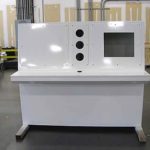 Custom HMI Control Desk - Powder Coated White