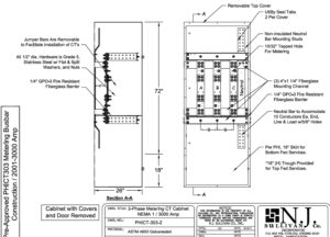 PEPCO 2001 - 3000 Amp NEMA 3R CT Cabinet