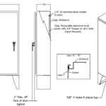 Pedestal Mount Type 3R Hinge cover Enclosure